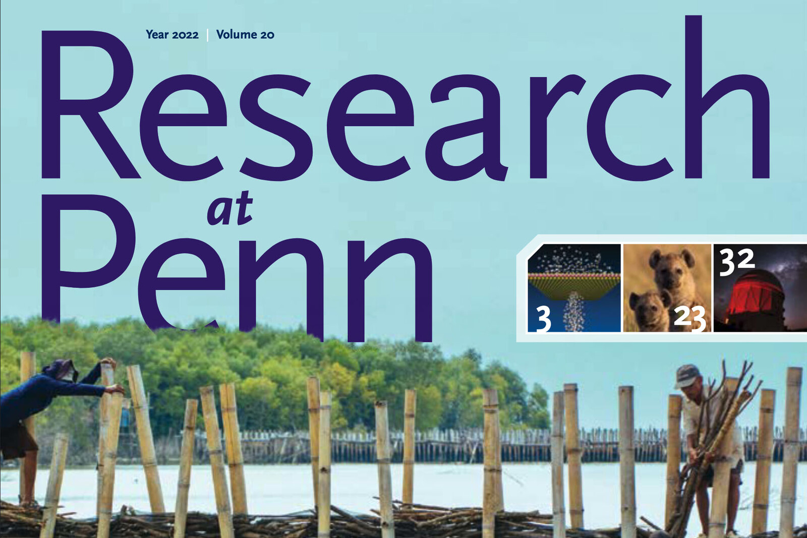 Screen capture of the cover of the Research at Penn publication